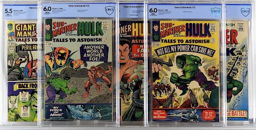 5PC Marvel Comics Tales to Astonish #68-#100 CBCS