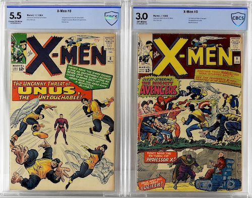 Marvel Comics X-Men #8 #9 CBCS 5.5 3.0