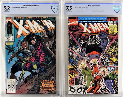 2PC Marvel Comics X-men #266 & Annual #14 CBCS 9.2