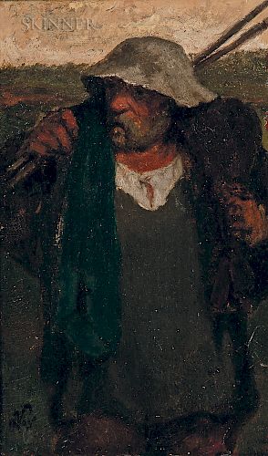 Elihu Vedder (American, 1836-1923)  Italian Peasant