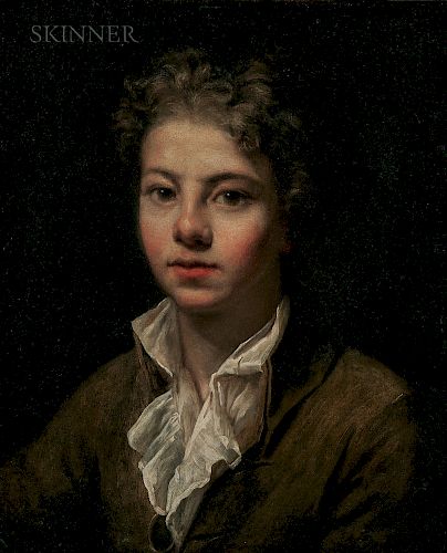 Jean-Baptiste Greuze (French, 1725-1805)  Portrait of a Young Man
