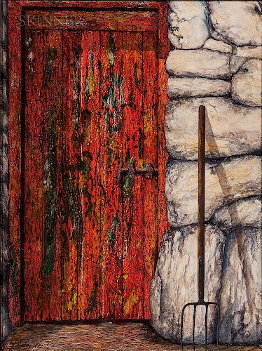 John Verling (Irish, 1943-2009)  Red Door and Sprong