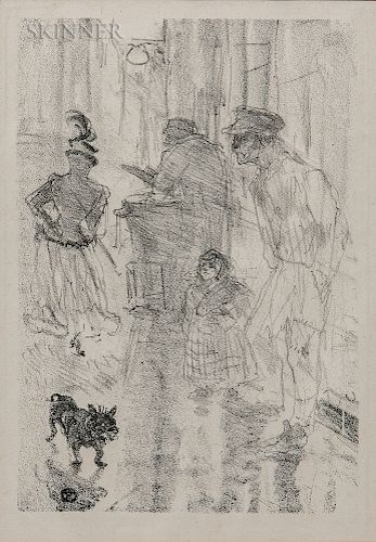 Henri de Toulouse-Lautrec (French, 1864-1901)  Le marchand de marrons (The Roasted-Chestnut Vendor)