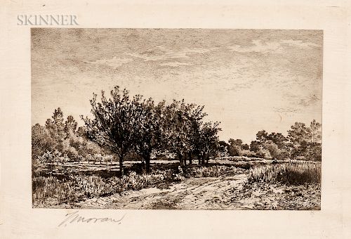 Thomas Moran (American, 1837-1926) After Charles François Daubigny (French, 1817-1878)  Landscape