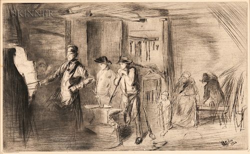 James Abbott McNeill Whistler (American, 1834-1903)  The Forge