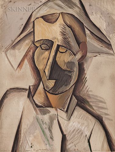 After Pablo Picasso (Spanish, 1881-1973)  Un éventail (1905-1914)