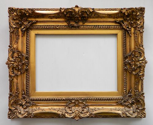 19th c. Carved and gilded frame