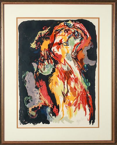 Karel Appel "La Femme" Lithograph in Colors