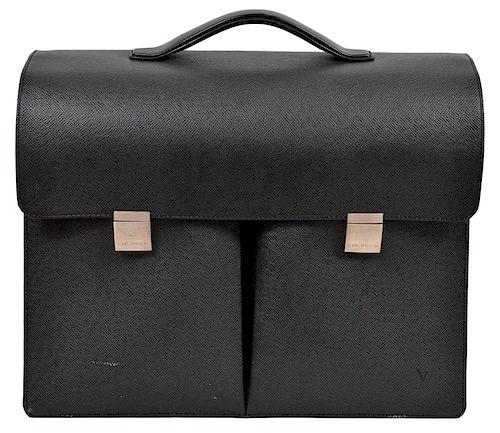 Louis Vuitton Black Epi Leather Briefcase 2002