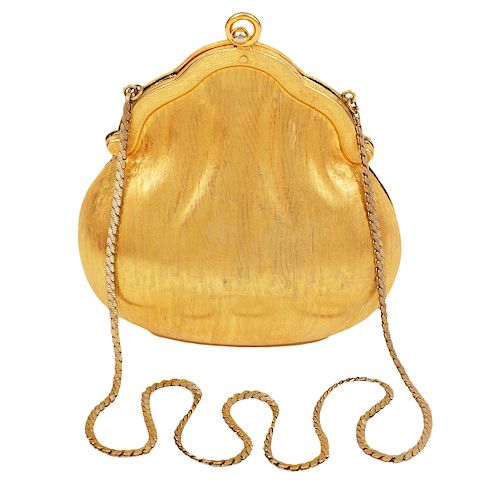 Judith Leiber 1967 Gold Metal Chatelaine Bag