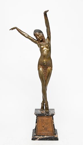 Demétre Chiparus Art Deco "Egyptian Dancer" Bronze