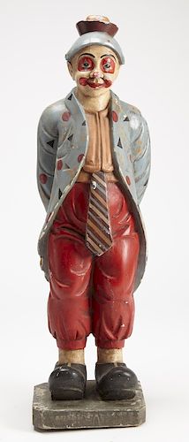 Carved Circus Clown