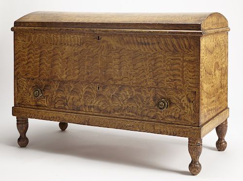 Rare New Hampshire Decorated Blanket Chest