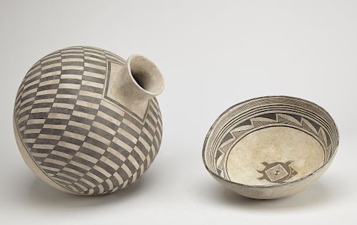 Native American Jar and Bowl S Nyberg