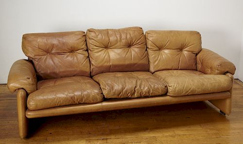 Tobia Scarpa Leather Sofa