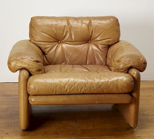 Tobia Scarpa for C&B Italia - Leather Arm Chair