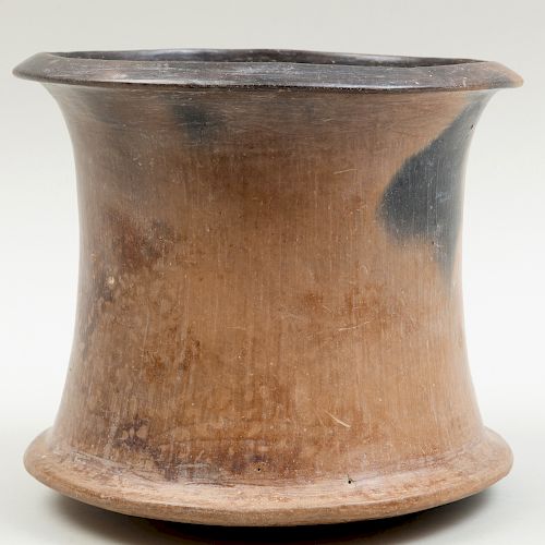 Chupicuaro Lipped Brownware Pottery Vessel, Pre-Columbian, Mexico, Guanajuato Valley