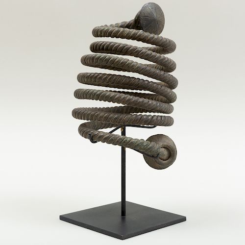 West African Braided Spiral Bronze Currency, Lower Niger