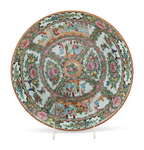 A Chinese Export Rose Medallion Bowl
Diam 11 in., 28 cm. 