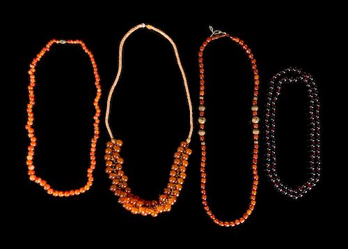 Eight Strands of Chinese Beaded Necklaces
Longest: length 45 in., 114 cm.