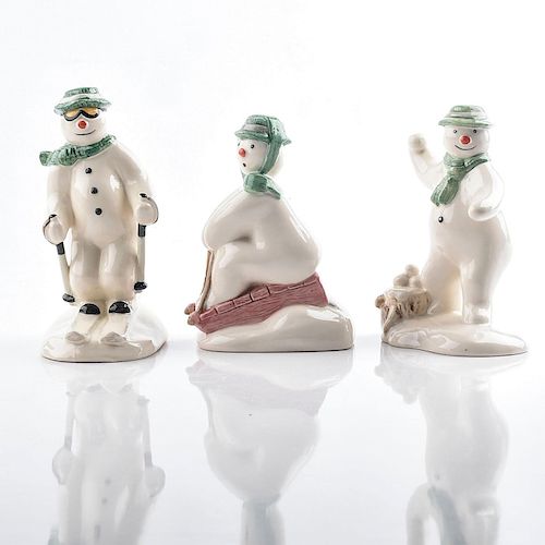 3 ROYAL DOULTON 'THE SNOWMAN FIGURINES' GIFT COLLECTION
