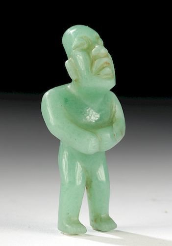 Miniature Olmec Jadeite Standing Figure