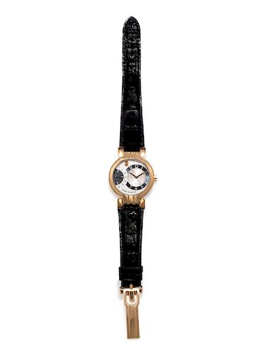 Harry Winston, 18K Pink Gold Ref. 200MASR37R 'Premier Excenter' Wristwatch 