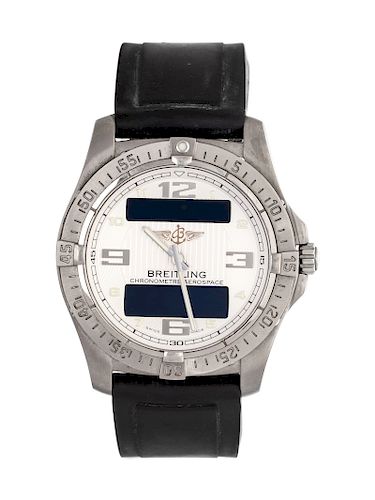Breitling, Titanium Ref. E79362 'Aerospace Avantage' Chronograph Wristwatch