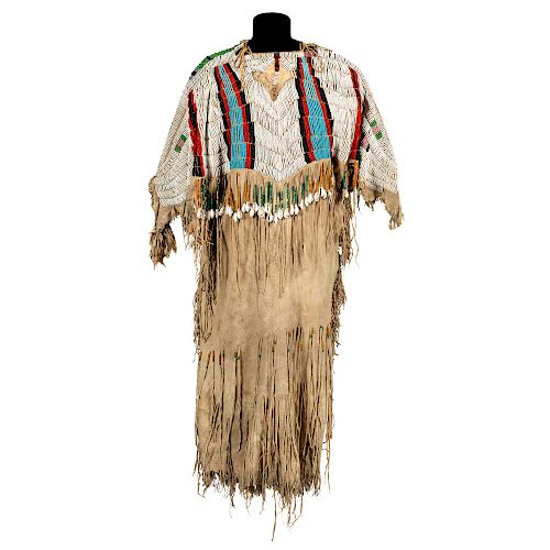 Nez Perce Pony Beaded Hide Dress, From the Stanley B. Slocum Collection, Minnesota