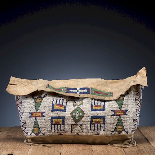 Sioux Beaded Hide Possible Bag