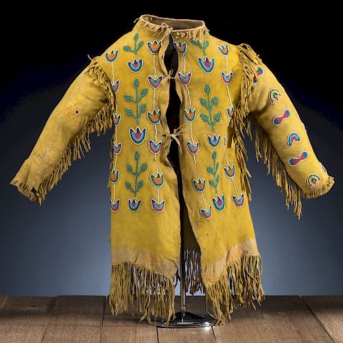 Apsaalooke (Crow) Beaded Hide Child's Jacket, From the Stanley B. Slocum Collection, Minnesota