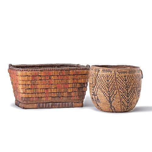 Salish Imbricated Baskets, Collected by Hayter Reed (Canadian, 1849-1936), Deputy Superintendent of General Indian Affairs