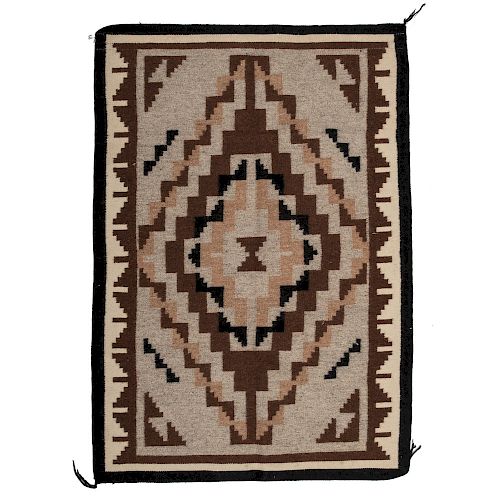 Navajo Two Grey Hills Weaving / Rug, From the Robert B. Riley Collection, Illinois