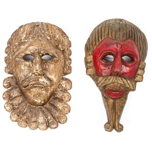 Mexican Male Figural Masks, From The Harriet and Seymour Koenig Collection, New York