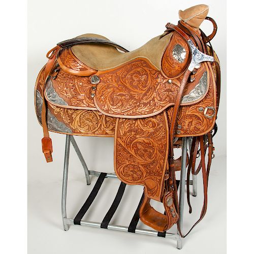Tex Tan AQHA 50th Anniversary Western Show Saddle, Bridle, and Breastplate 