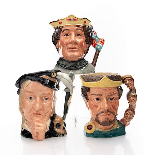 3 LG CHARACTER JUGS, SHAKESPEAREAN COLLECTION