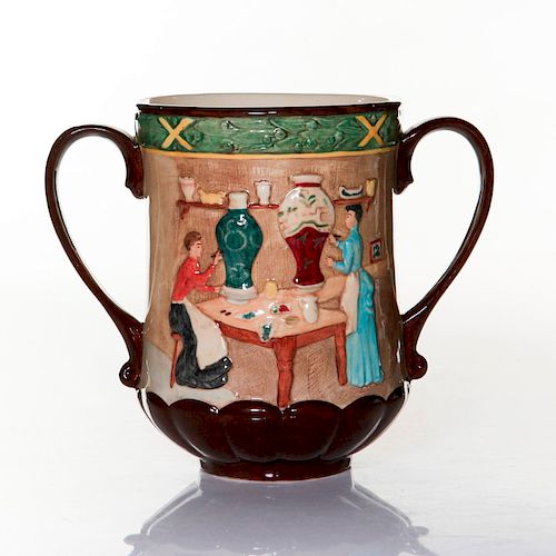 ROYAL DOULTON LOVING CUP, POTTERY IN THE PAST, D6696