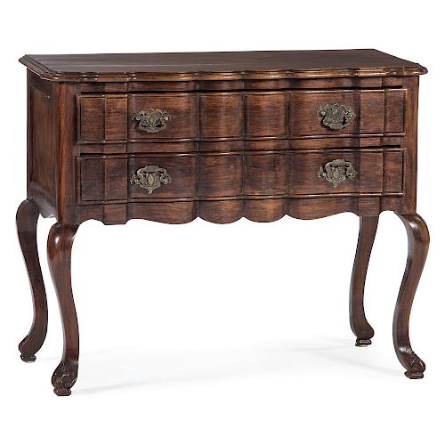 English Block Front Dressing Table