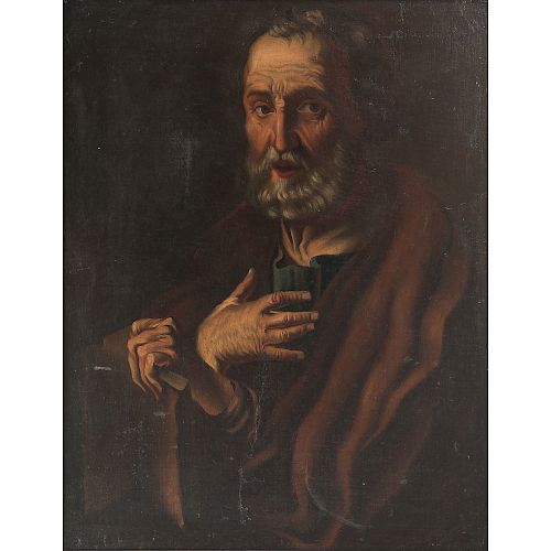 Oil on Canvas Painting of St. Paul, Italian School
