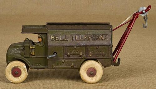 Hubley Bell Telephone truck, 12 1/2'' l.