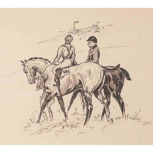 Equestrian Pen and Ink Drawings