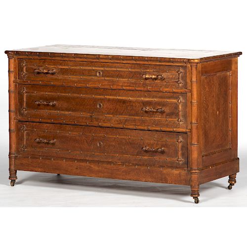 Victorian Bamboo Chest of Drawers