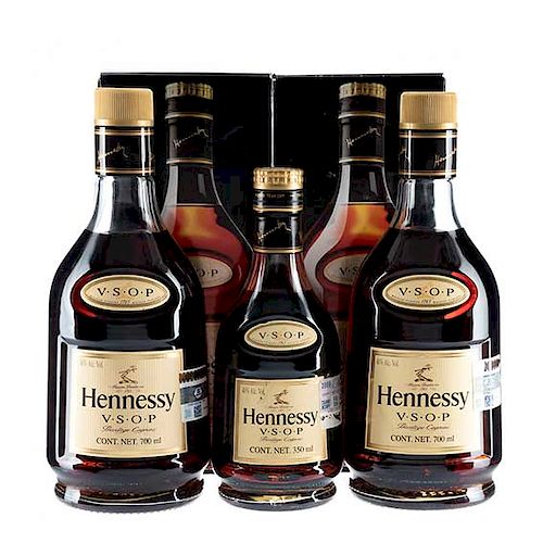 Hennessy. V.S.O.P. Cognac. France. Uno en presentación de 375 mil. Piezas: 3.