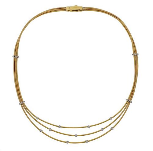Marco Bicego 18K Gold Diamond  Necklace