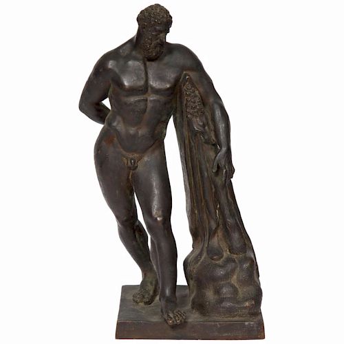 Italian Grand Tour Bronze Sculpture of Farnese Hercules, circa 18th Century