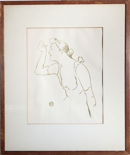 Henri de Toulouse Lautrec Paula Brebion Lithograph
