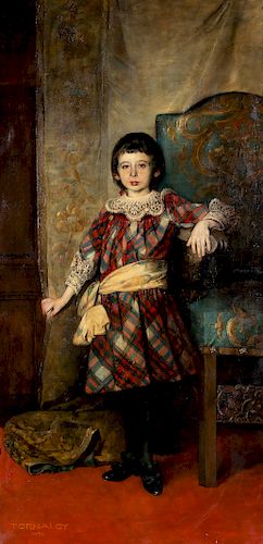 Gyula Tornai
(Hungarian, 1861-1928)
Portrait of a Girl, 1892