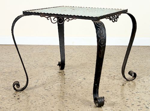 FRENCH ART DECO IRON OCCASIONAL TABLE CIRCA 1925