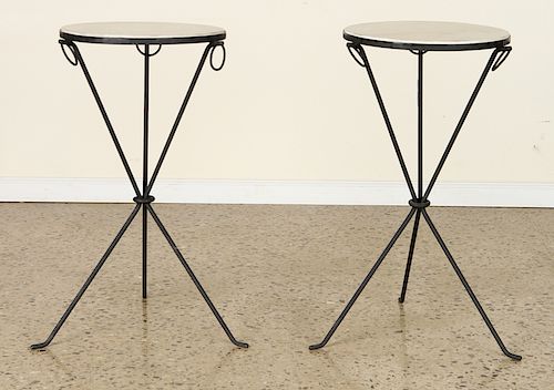 PAIR COCKTAIL TABLES MANNER OF JEAN-MICHEL FRANK