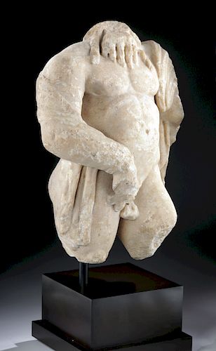 Roman Marble Drunken Hercules Urinating